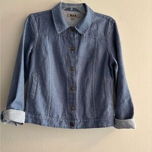 Womens Flax Shirt Jacket Size P